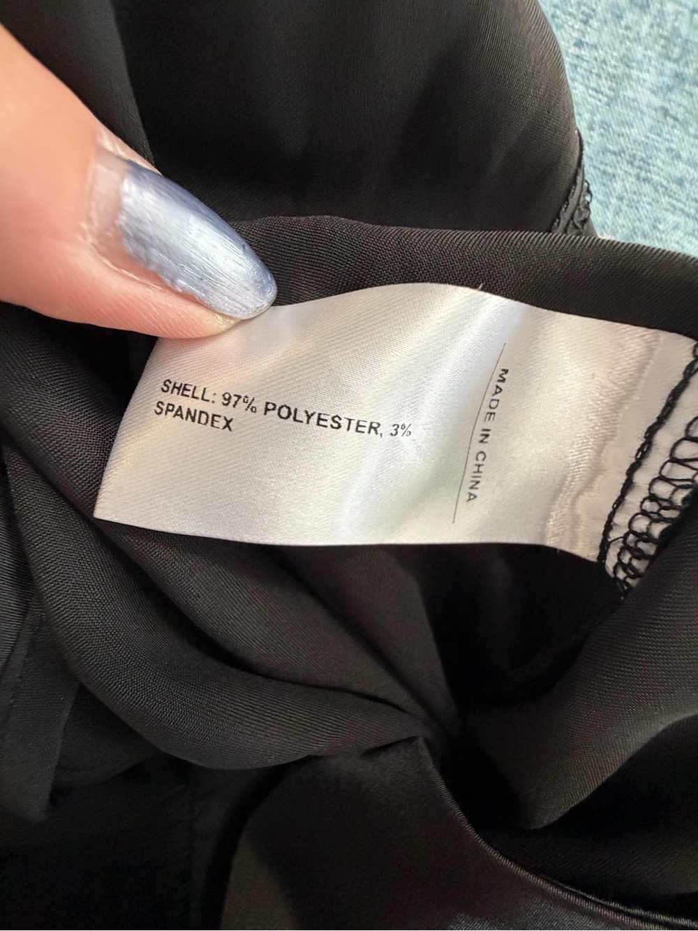 Cider Mid-Rise Wide Leg Satin Pants - Black - Picture 12 of 15